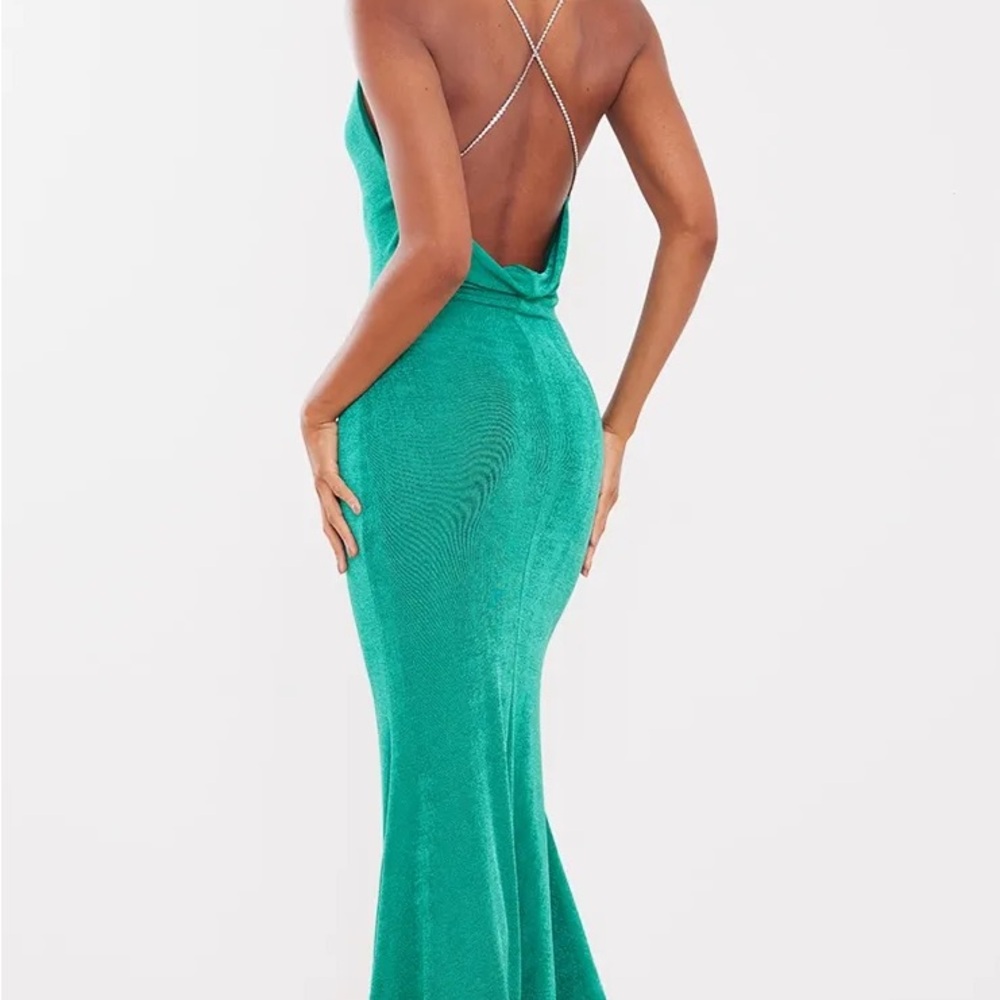 PrettyLittleThing Emerald Green Dress